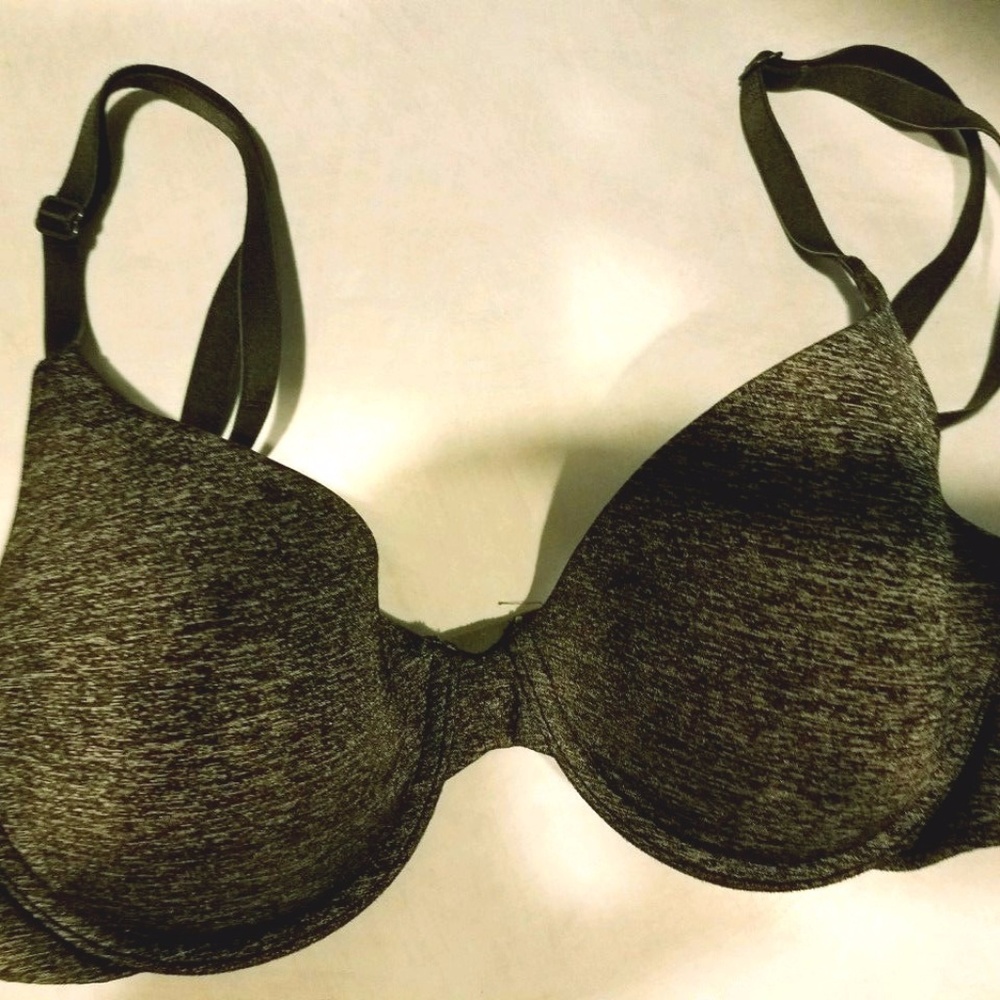 Victoria's Secret Uplift Semi Demi Charcoal Bra